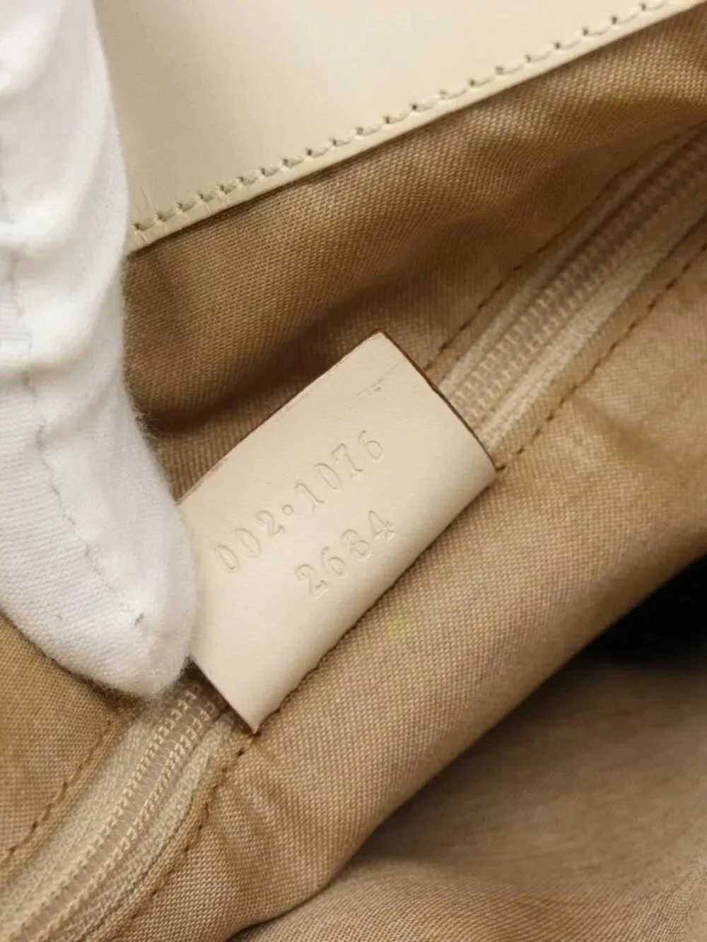 GUCCI GG Canvas Tote Bag Ivory 002 1076 2684 Auth 182212